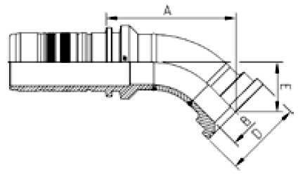 BRIDA 3.000 LBS 45º  M83341